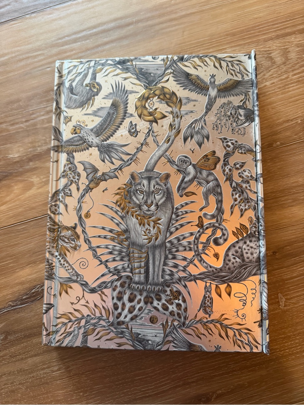 Emma Shipley Metallic Animal Motif Hardback Notebook - Gold & Silver